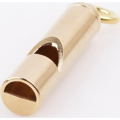 1pc Outdoor Handmade Vintage Pure Brass Whistle Survival Supplies Camping Outdoor Water Sport Rescue Survival
