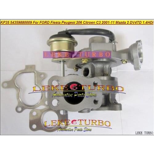 KP35 009 54359700007 54359700001 Turbo Turbocharger For FORD Fiesta 1.4L;Peugeot 206;Citroen C3 2001-2011;Mazda 2 DV4TD 1.4L HDi