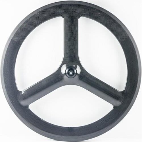 Carbon Fiber 3 Spokes Wheels Clincher Carbon Rear Wheels 3 Spokes Carbon Chinese Wheels
