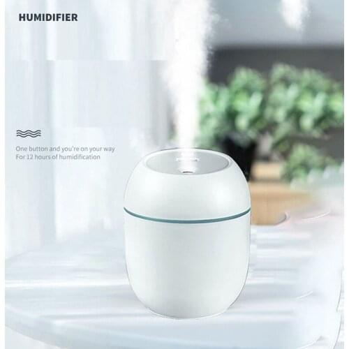 2021 Ultrasonic Mini Air Humidifier 250ML Aroma Essential Oil Diffuser for Home Car USB Fogger Mist Maker with LED Night Lamp
