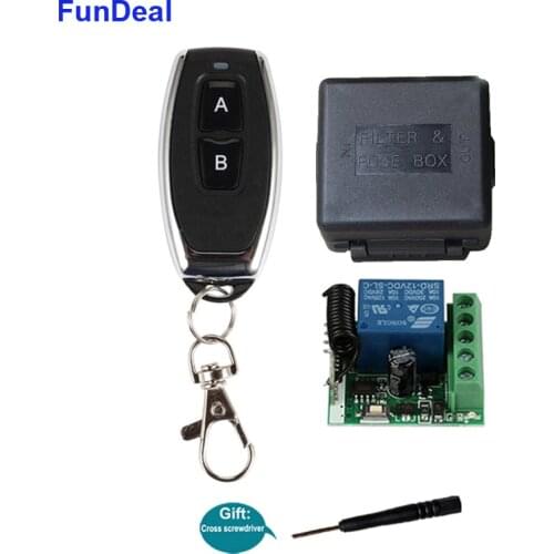 433MHz Universal Wireless RF Remote Control Switch DC 12V 1CH Relay Smart Remote Receiver For Electronic Lock On/Off Control