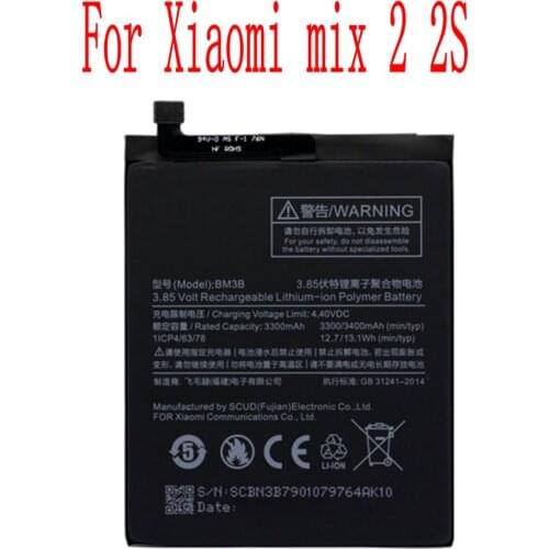 High Quality 3300mAh BM3B Battery For Xiaomi Mix 2 / Mix 2S Cell Phone