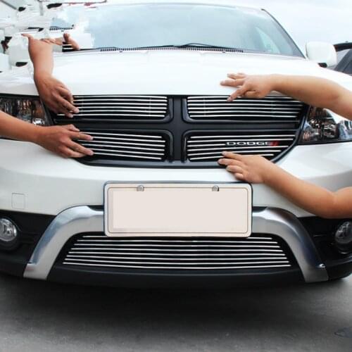 Body kit front bumper cover modified grille accessories electroplated aluminum racing grill for Dodge Journey/JCUV/Caliber