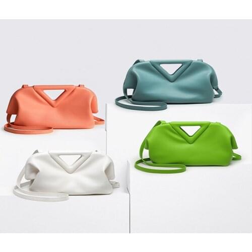 Women Bag Vintage Brand Triangle Hand Point Pouch High Quality Women Crossbody Bag Female Classic Messenger Bags Lady Clutches