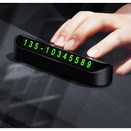1x Car Temporary Parking Card Phone Number Card Plate For Hyundai Suzuki Mazda Opel Toyota Chevrolet Audi Bmw Kia VOLVO