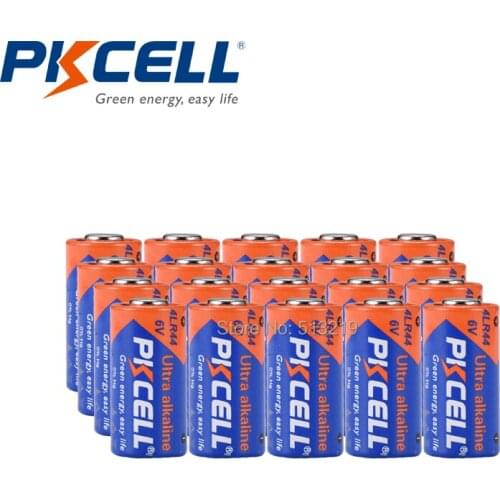 20Pieces PKCELL 4lr44 6v Dry Alkaline Batteries Dog Training Collars N Car Remote Watch Toys L1325 PX28A 476A A544 28A battery