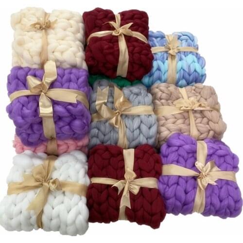 2021 New Knitted Thick Wool Blanket Blankets Beds Cover Soft Throw Blanket Bedspread Bedding Knitted Air Condition Mat Bedspread