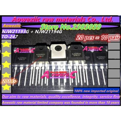 Aoweziic 2018+ 20 PCS = 10 pair 100% new imported original NJW21193G NJW21194G NJW21193 NJW21194 Audio power amplifier pair