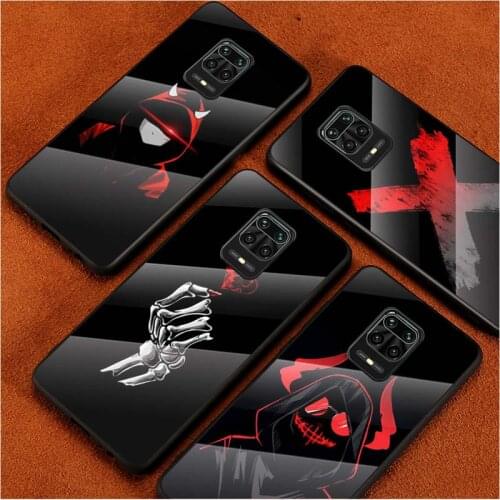 Tempered Glass Cover Devil Bad Boy Anime For Xiaomi Redmi Note 10 10S 9T 9S 9 8T 8 7 Pro Max Shockproof Shell Phone Case