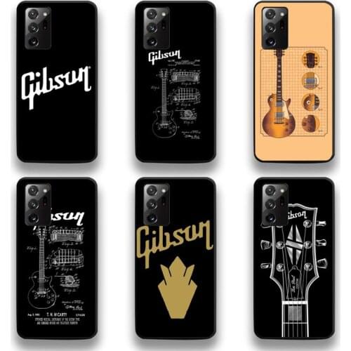 Les Paul Gibson Guitar Phone Case For Samsung Galaxy Note20 ultra 7 8 9 10 Plus lite M51 M21 M31 J8 2018 Prime