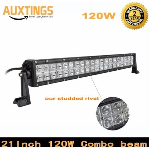 DE USA STOCK Free Tax Combo beam 120w 21inch Straight LED Light Bar for Work Driving Boat Car Truck 4x4 SUV ATV OffRoad Fog Lamp