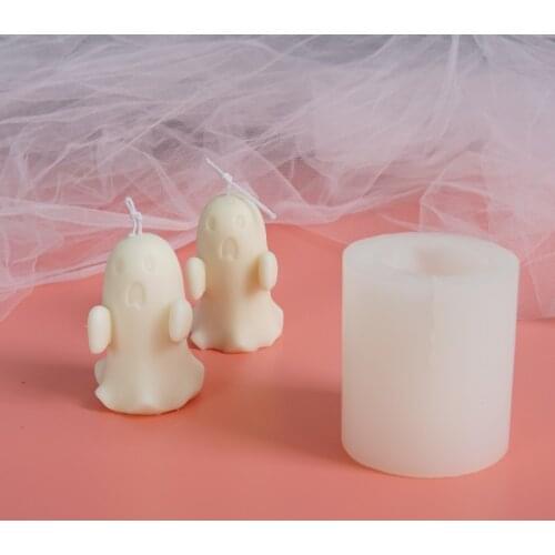 Ghost Candles Mould Soy Wax Candle Mold Aromatherapy Plaster Candle 3d Silicone Mold Soy Aroma Wax Soap Candles Mold