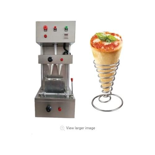 Spiral shape Pizza Cone Maker 2 moulds snack shop cone pizza forming machine CE pizza cone machine