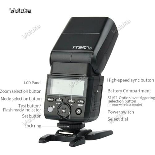 Godox TT350C Flash SLR 5d3 camera TTL high speed synchronous off-board mini machine Top Lamp CD50 T03