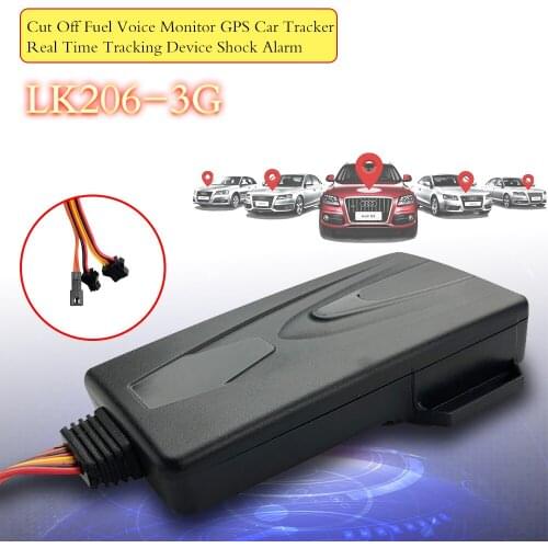 3G GPS Tracker LK206-3G GSM GPRS Accurate Tracking Locator For Vehicle With Cut Resume Oil Remotely Voice Monitor Shock Alarm