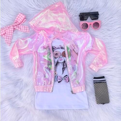 PUDCOCO Lovely Toddler Baby Girls Summer Casual 2Pcs Outfits Short Sleeve Cartoon Print T-shirt Dress+Sun Protect Jacket Coat