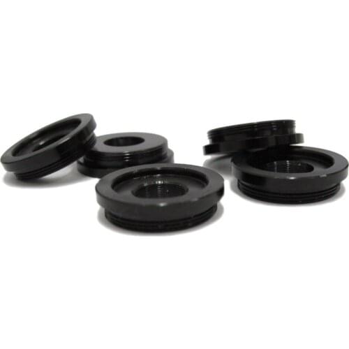 CS Mount to M12 CCTV Lens Converter M12-C/CS Board Lens Adapter Ring Metal Black