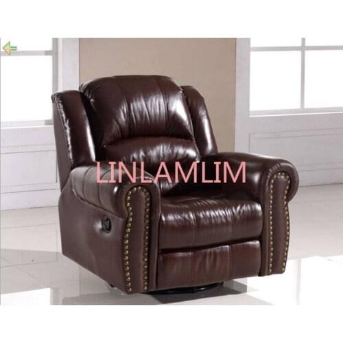 Living Room Chair cadeira poltrona genuine leather chair sillas fauteuil silla sillon rocking chair meditation armchair cadeiras