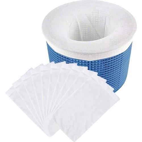 1/5/10/20/30PCS Pool Skimmer Socks 20 Ultra-fine Mesh Filter Safety Protection Reusable Outdoor Accessory