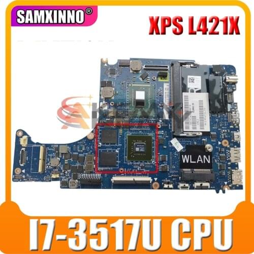 Original CN-0HJNC8 0HJNC8 laptop Motherboard For DELL XPS L421X QLM00 LA-7841P SR0N6 I7-3517U N13P-GV-S-A2 Mainboard