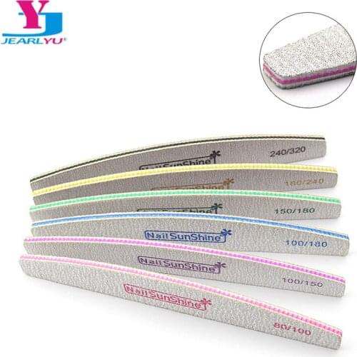 50pcs Professional Nail Files Manicure Pedicure Nails Polishing Sanding File All UV Gel For Nail Art Tool Strong Thick Washable