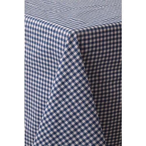 Piti Plaid Blue Table Cloth 170x170 Cotton Four Seasons Use Suitable For Quality Product Is Easy To Clean Wedding Decoration Tablecloth Picnic Blanket Kitchen Decor