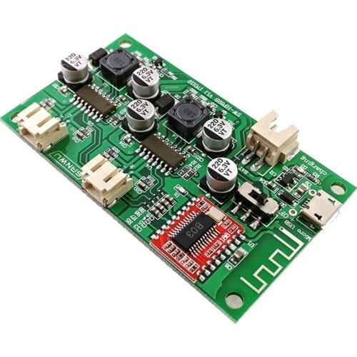 Bluetooth power amplifier board speaker modification board 2x6W with charging management