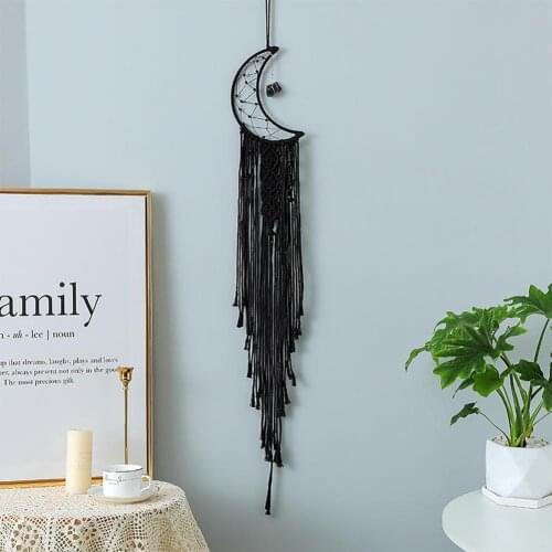 Weave Dream Catcher Pendant Eye-catching Delicate Cotton Line Wind Chime Hanging Wind-bell Ornament Decoration for Home