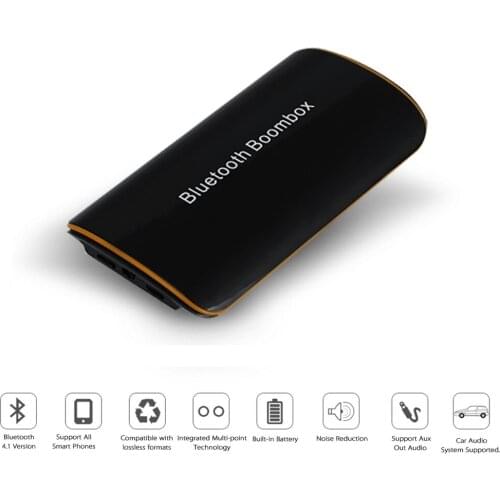 Portable Wireless Bluetooth Hifi Audio Stereo Transmitter 3.5mm Car Audio Receiver Adapter with Mic for AUX Audio TV Smart Phone