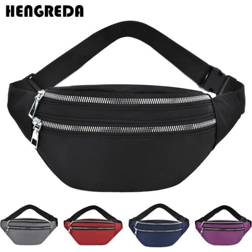 Women Waist Bag Men Fanny Pack Female Banana Bag Hip Bum Money Pouch Ladies Fashion Travel Shoulder Purse Belly Pocket