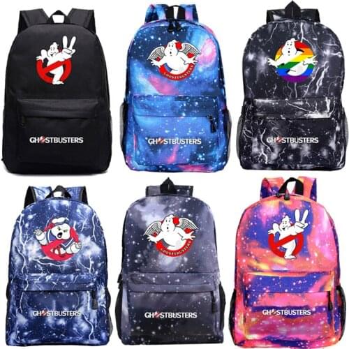 Ghostbuster Backpack Girls Boys School Bag Multifunctional Print Knapsack Portable Mochila teens Travel Bagpack kids Backpack