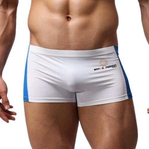 BRAVE PERSON Mens Boxer Shorts Splice Design Super soft High Quality Underwear Men Boxers Thin Breathable Male Underpants B1005