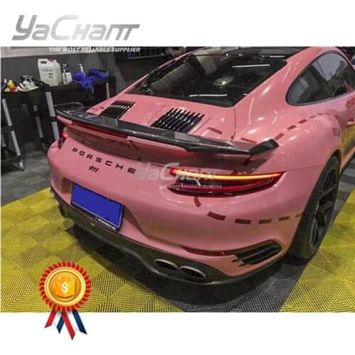 Car-Styling Carbon Fiber Rear Trunk Spoiler Fit For 2012-2018 911 991.1 & 991.2 Turbo & Turbo S Top Car Style Rear Spoiler Wing