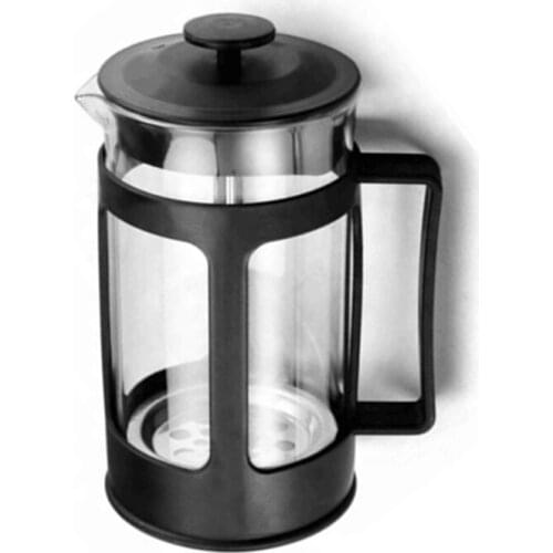 Stainless Steel Glass Teapot Cafetiere French Coffee Tea Percolator Filter Press Plunger 600ml Manual Coffee Espresso Maker Pot