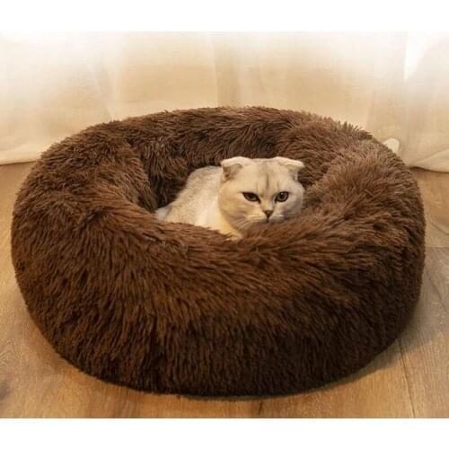 Super Soft Dog Bed Plush Cat Mat Dog Beds For Large Dogs Bed Labradors House Round Cushion Pet Product Accessories