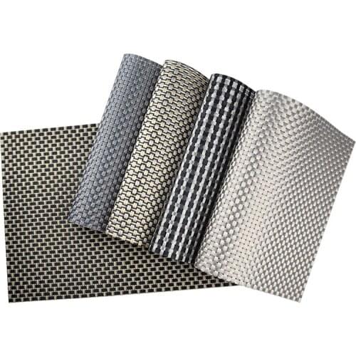 45x30cm Hotel Western Restaurant Table Mat PVC Thick Insulation Weaving Table Tea Placemat