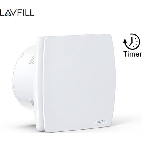 4 100 mm Decorative Fan Bathroom Air Ventilation Extractor Fan With Timer