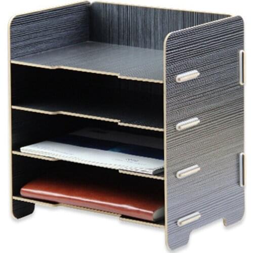 All-In-One Wood Desktop Office Supplies Organizer Wooden Office Desk Organizers Office Supply Table Organizer