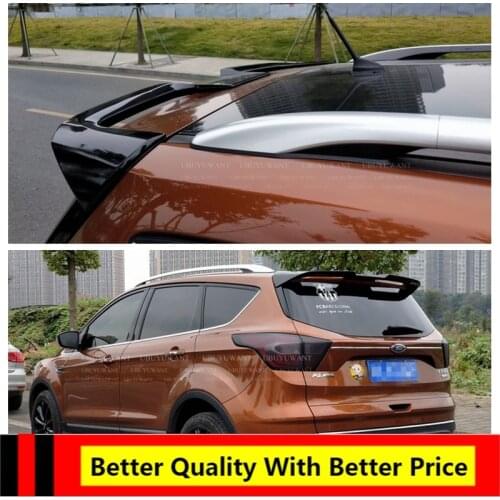High Quality ABS Material Car Rear Wing Tail Roof Lip Spoiler ST For Escape Ford Kuga 2016-2019