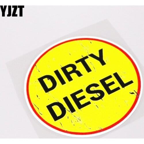 YJZT 11.5CM*11.5CM Fashion Dirty Diesel Car Sticker PVC Waterproof Decals Motorcycle 13-0257