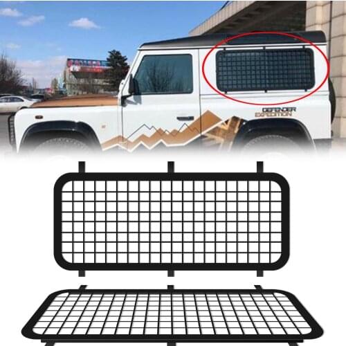 Off road suv car exterior protection window grills steel Side Window Guards fit for Land Rover Defender 90/110