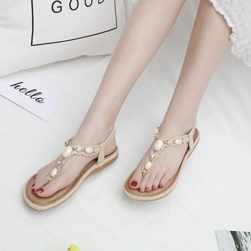 High quality PU elastic strap summer sandals woman shoes new elegant jewlry decoration shoes women sandals plus size