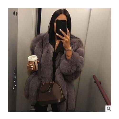 FNOCE autumn winter womens coat young fashion streetwear solid long sleeve Open Stitch Plus velvet thickening Keep warm coat
