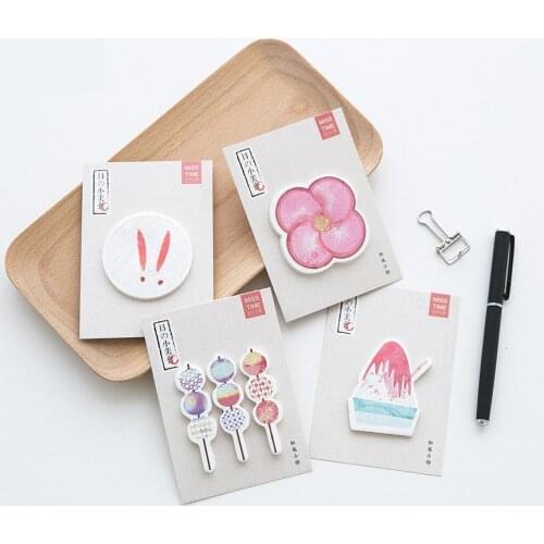 1PC Delicious Food Self-Adhesive Memo Pad Sticky Notes Bookmark School Office Supply Kawaii Stationary
