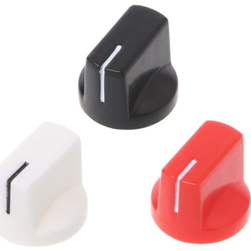 1pc Amp Knobs Guitar Effect Pedal Knob Plastic Flat Pointer Parts Accessories