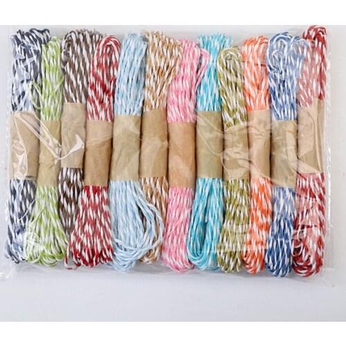 10m*2mm/Roll Mix-Color Weave Paper Rope DIY Craft Supplies Ornament Braided Cord Gift Wrapping Tag Line Bottle Decor Accessories
