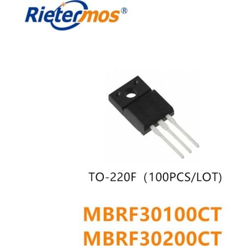 100PCS MBRF30200CT MBRF30200 MBRF30100CT MBRF30100 TO-220F MADE IN CHINA