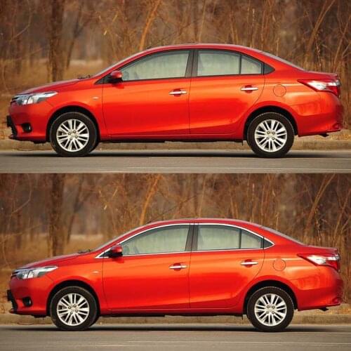 16pcs Full Window Pillars Window Sill Molding Trim Exactly Fitted For Toyota Vios 2013-2014