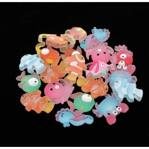 30Pack Sweet Fish Resin Flatback Cabochons Decoration Embellishments Jewelry
