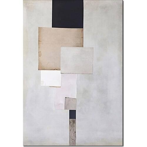 Abstract Texture Gray Design 100% Hand-painted Oil Painting Wall Hanging Canvas Art Home Showpieces 1 Panel Set Artwork Picture